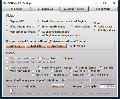 Settings window 3